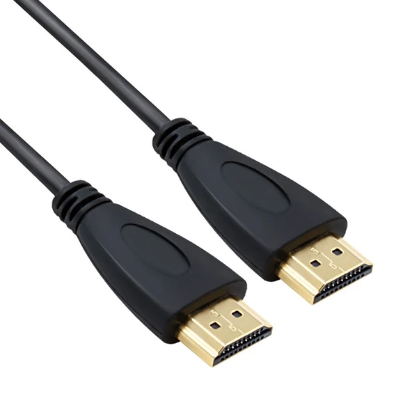 1.8 Metre HDMI 19 Pin Kablo 1.4 Versiyon Altın Kaplama Siyah