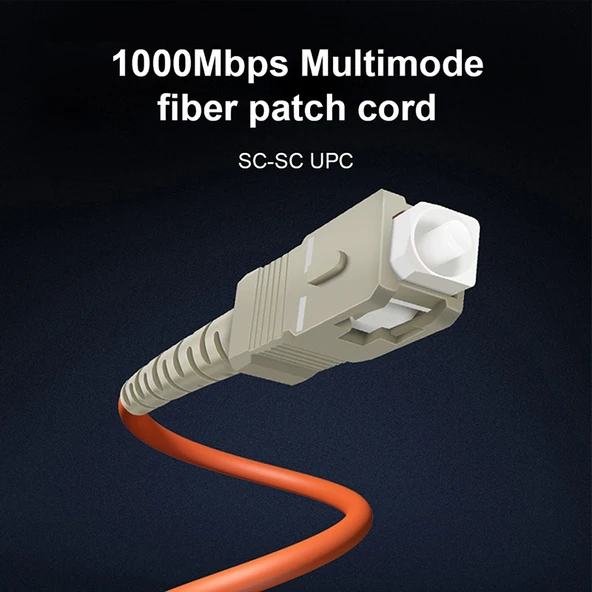 SC-SC Tek Çekirdekli Çok Modlu Fiber Optik Jumper 3 Metre - 5