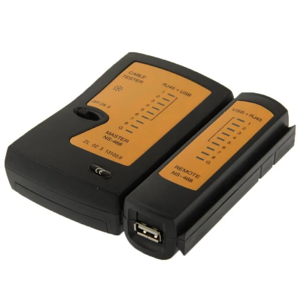 RJ45 ve RJ11 Ağ Kablosu Test Cihazı Siyah Model - 4