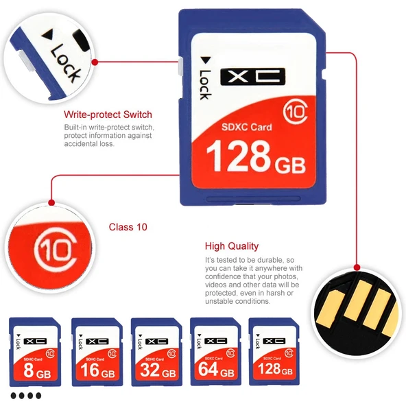 32GB Yüksek Hızlı Class 10 SDHC Kamera Hafıza Kartı - 5