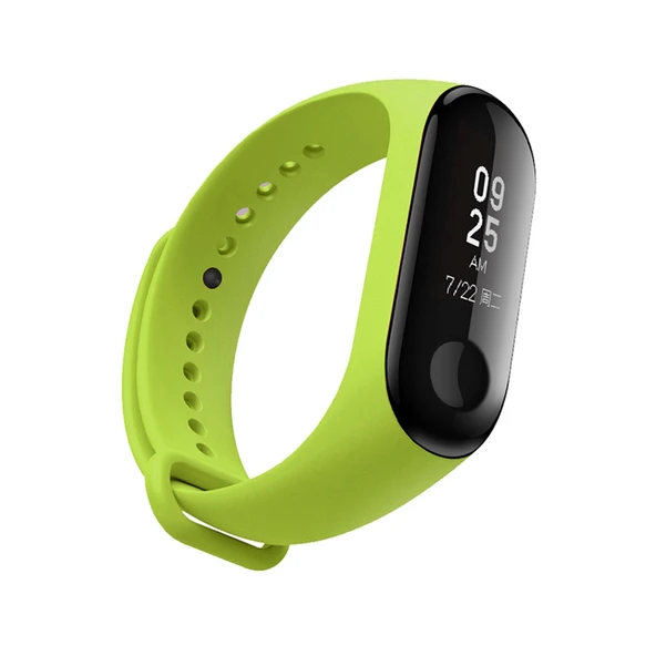 Xiaomi Mi Band 3 Uyumlu Yeşil Silikon Saat Kayışı - 2