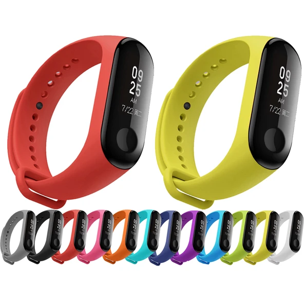 Xiaomi Mi Band 3 Uyumlu Yeşil Silikon Saat Kayışı - 4