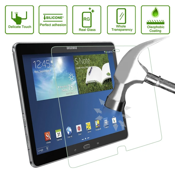 Galaxy Note 10.1 2014 Sürüm P600 P6010 Uyumlu 0.33mm Ultra İnce Patlamaya Dayanıklı Temperli Cam Ekran Koruyucu - 2