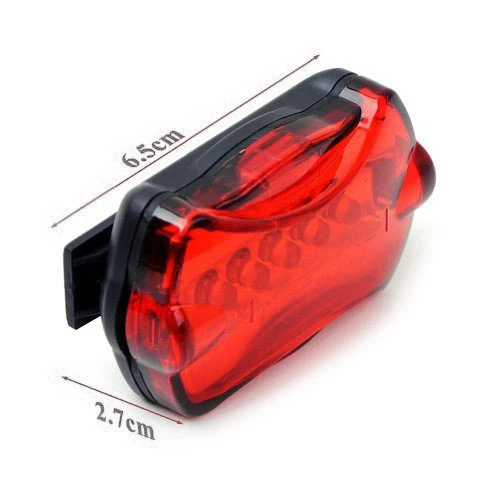 5 LED Suya Dayanıklı Bisiklet Ön Farı ve Arka Güvenlik Feneri - 4