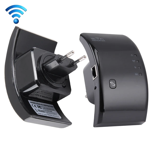 300Mbps Kablosuz N WIFI 80211n Tekrarlayıcı Menzil Genişletici Siyah