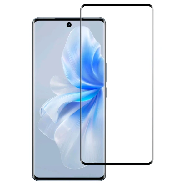 Vivo S18 3D Kavisli Tam Ekran Temperli Cam Ekran Koruyucu