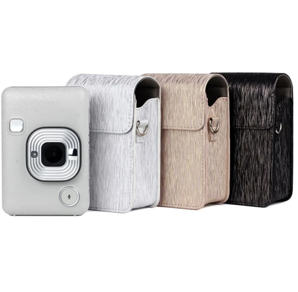 Richwell Beyaz PU Deri Kamera Kılıfı Fujifilm Instax Mini Liplay İçin - 8