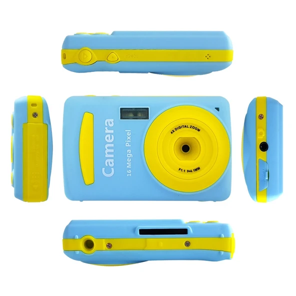 Çocuklar İçin 2.4 İnç 16MP 720P Mini Dijital Kamera Siyah - 2