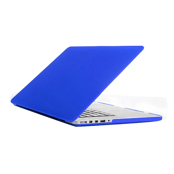 Macbook Pro Retina 13.3 Inç İçin Mavi Mat Sert Plastik Koruyucu Kılıf - 3