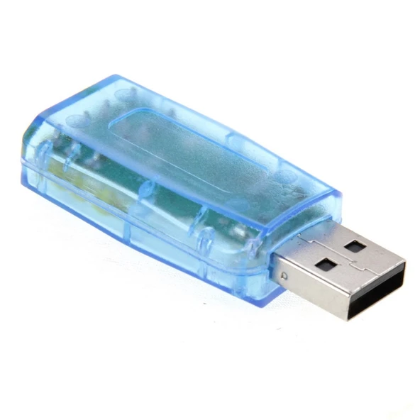 USB DSP 5.1 Harici Ses Kartı Adaptörü Mono Kanal Renk Rastgele - 3