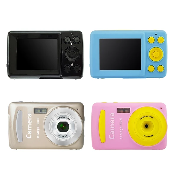 Çocuklar İçin 2.4 İnç 16MP 720P Mini Dijital Kamera Siyah - 5