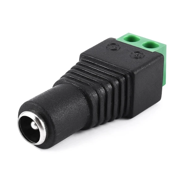 10 Adet CCTV DC Güç Dişi Jack Konnektörü 55mm x 21mm - 2
