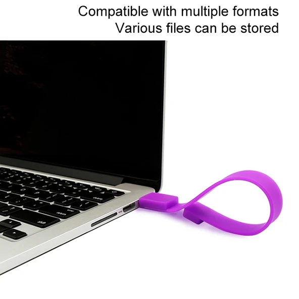 16GB Kırmızı Silikon Bileklik USB 2.0 Flash Bellek - 5