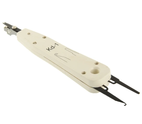 RJ45 RJ12 RJ11 Ağ ve Telefon Prizi Çoklu Delme ve Yerleştirme Aracı Beyaz - 3