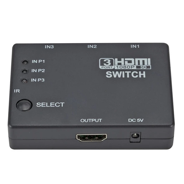 Full HD 1080P 3D HDMI 3x1 Anahtarlayıcı IR Kumandalı - 3