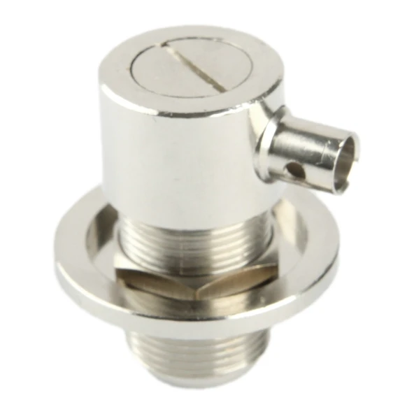 UHF Dişi Dirsek Adaptör RG58 Kablo Bağlantılı Gümüş - 4