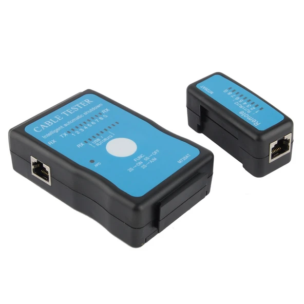 RJ45 ve RJ11 Mavi Çok Fonksiyonlu Ağ Kablosu Test Cihazı M726 - 5