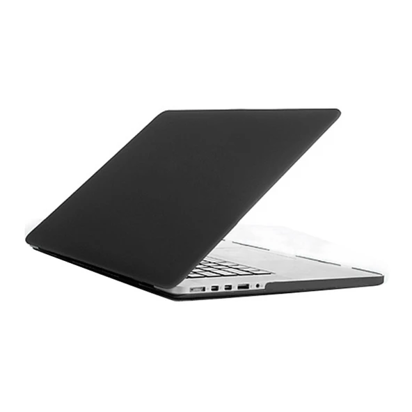 Macbook Pro Retina 13.3 inç Sert Plastik Koruyucu Kılıf Siyah - 3
