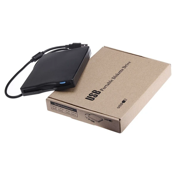 USB Taşınabilir Disket Sürücü Siyah 3.5 İnç 1.44MB - 4