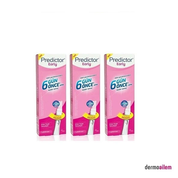 Predictor Early Erken Gebelik Testi 3'lü