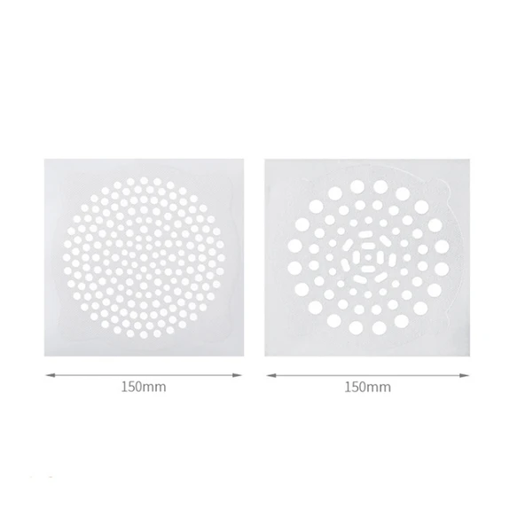 FASOLA 15li Paket Küçük Delikli Tek Kullanımlık Lavabo Süzgeci Nonwoven Zemin Drenaj Filtresi - 2