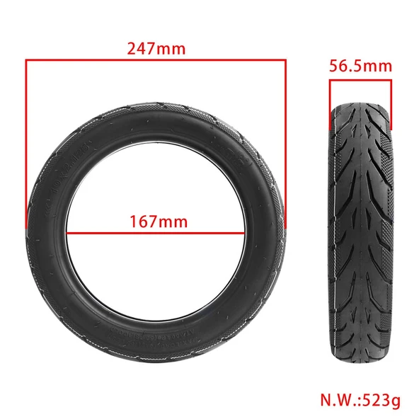 Ninebot F20 F25 F30 F40 10 Inç Elektrikli Scooter Dış Lastik - 3
