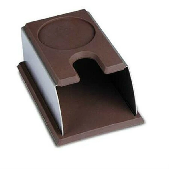 Paslanmaz Çelik Silikon Espresso Kahve Tamper Standı Barista Aracı Toz Pedli Kahve Dövücü Standı Kahverengi - 2