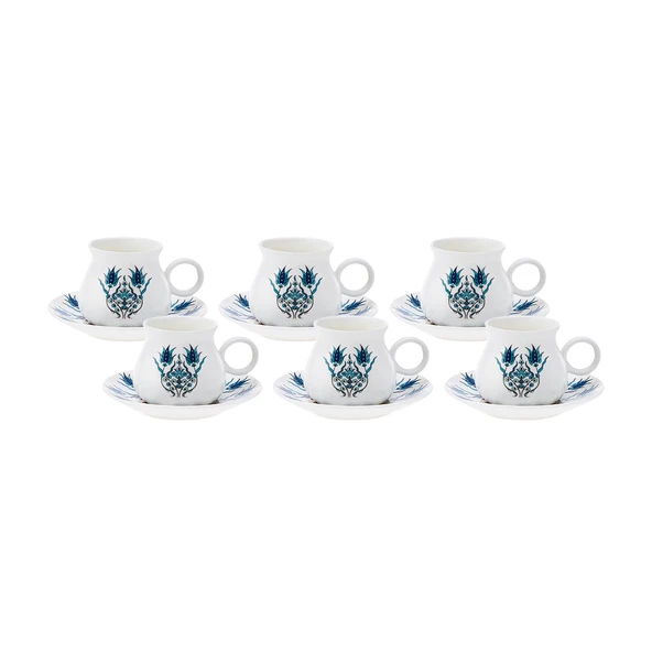 Karaca Bursa 6 Kişilik Kahve Fincanı Takımı 90 ml - 7