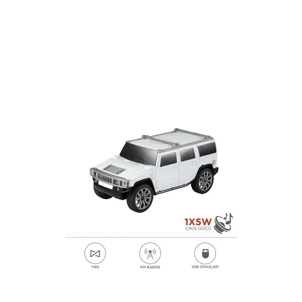 D-48 Jeep Tasarım Usb/tws/fm Bluetooth Hoparlör Speaker - 3
