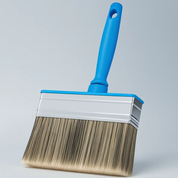 Solvente Dayanıklı Tenekeli Fırça 3×12 Kıl Dökmez Boya Badana Plastik Saplı Tavan Kıl İç Dış Cephe - 4