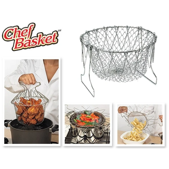 Chef Basket Çok Fonksiyonlu Pratik Süzgeç - 4