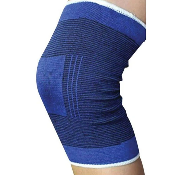 2 Li Elastik Dizlik - Egzersiz ve Spor Dizliği Büyük Boy 23 cm - 3