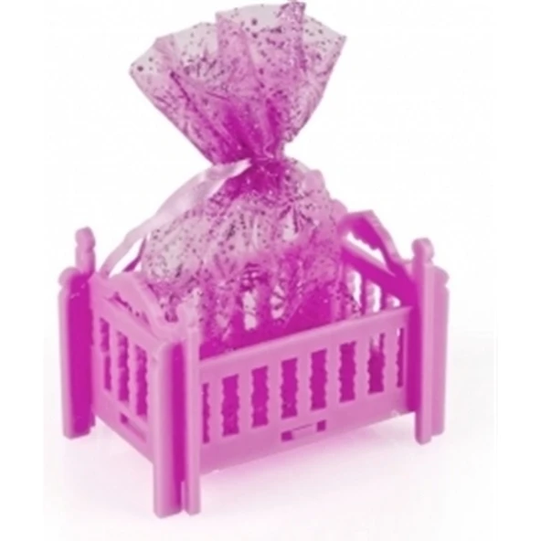 Bebek Mevlüt Şekeri 12 Adet Birden - Pembe Beşik - 3