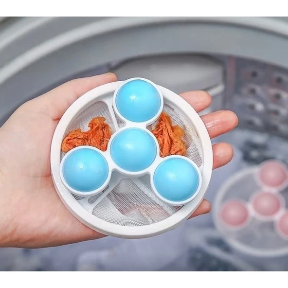 1 Adet Çamaşır Makinesi İçin Peçete -Toz- Evcil Tüyü Toplayıcı Yıkanabilir Tüy Toplayıcı File Aparat - 11