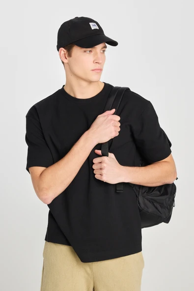 Lee Erkek Relaxed Fit Geniş Kesim Bisiklet Yaka Pamuklu T-Shirt