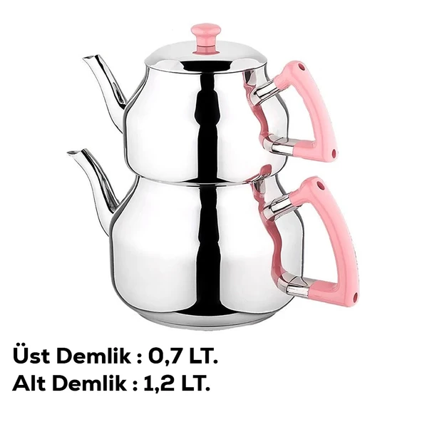 Özkent K-313 Marmaris Mini Boy Paslanmaz Çelik Çaydanlık Takımı P