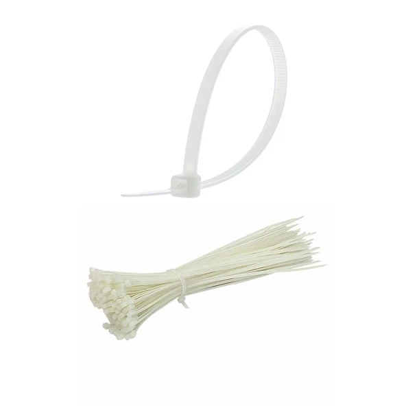 100 Adet Plastik Cırt Kelepçe Kablo Bağı Kablo Düzenleyici-4.8 X 380 MM - 2