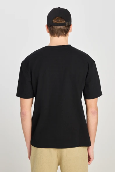 Lee Erkek Relaxed Fit Geniş Kesim Bisiklet Yaka Pamuklu T-Shirt - 4