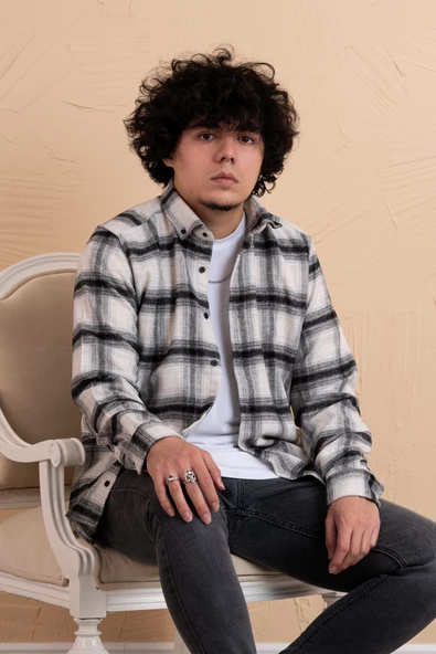 MUGİ SLİMFİT EKOSELİ ERKEK ODUNCU GÖMLEK - Resim 7