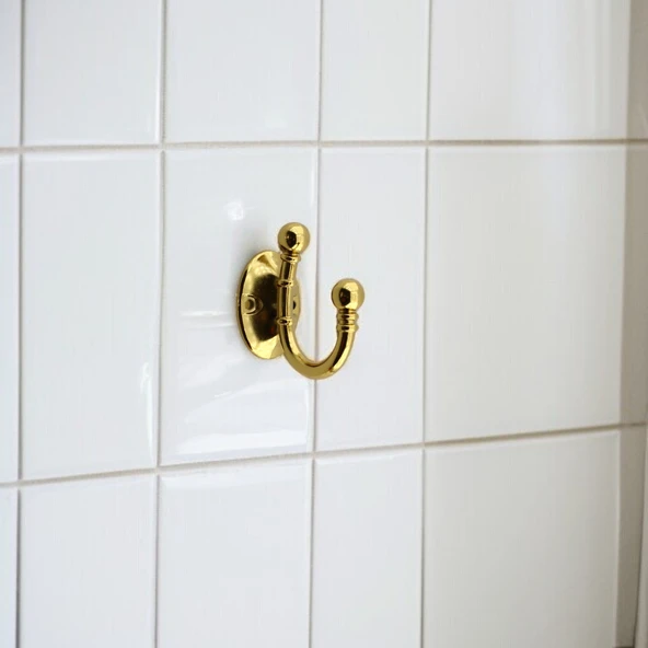 Vestiyer Dolap Askılık Askılığı Duvar Banyo Mutfak Elbise Çanta Askısı Askı Gold Altın - 5