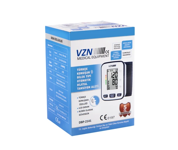 VZN BİLEKTEN TANSİYON ALETİ-KONUŞAN-5 YIL GARANTİ DBP-2141 - 2