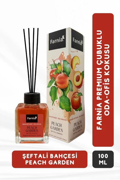 Farnia Premium Çubuklu Oda ve Ofis Kokusu 100 Ml Şeftali Peach