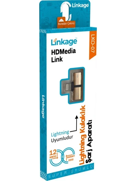Linkage Lightning Kulaklık ve Şarj Aparatı Süper Uyumlu LKO-07 ürün görseli 1