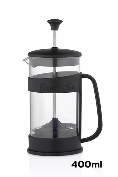 Porsima ET-00118 French Press Süzgeçli Bitki Çayı Demliği Kahve Presi - 400 Ml