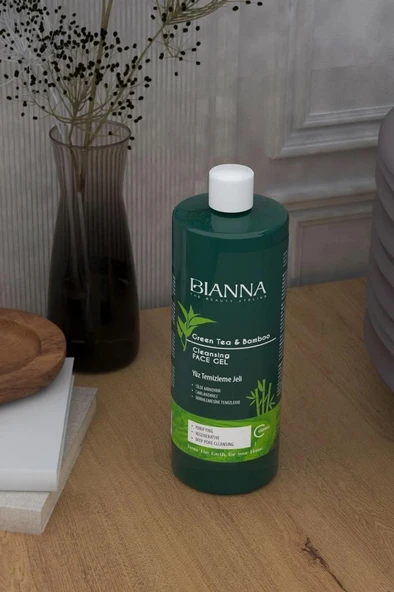 Bianna Yeşil Çay ve Bambu Özlü Yüz Temizleme Jeli 400 ml - 3