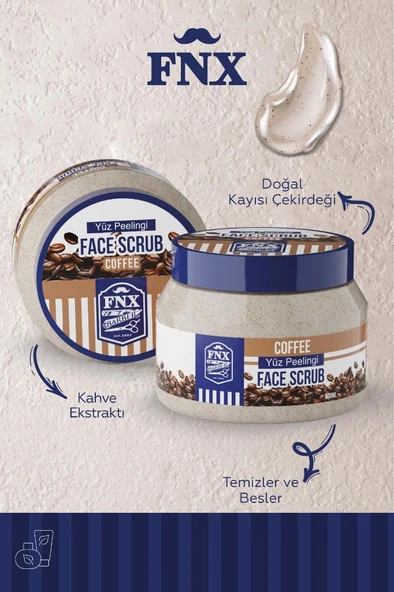 FNX Barber Face Scrub 500 Ml Kahve - 2