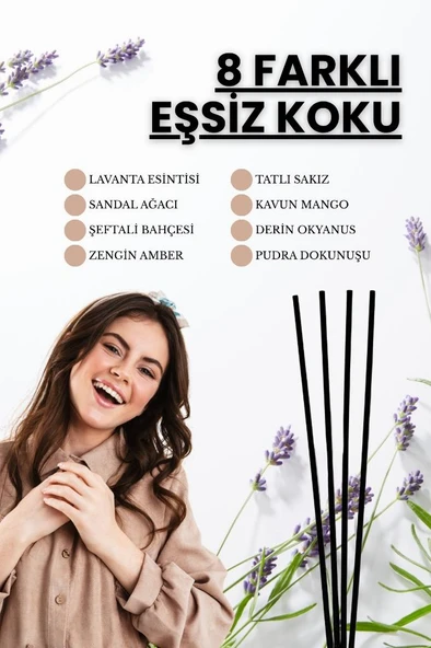 Farnia Premium Çubuklu Oda ve Ofis Kokusu 100 Ml Zengin Amber Rich Amber - 4