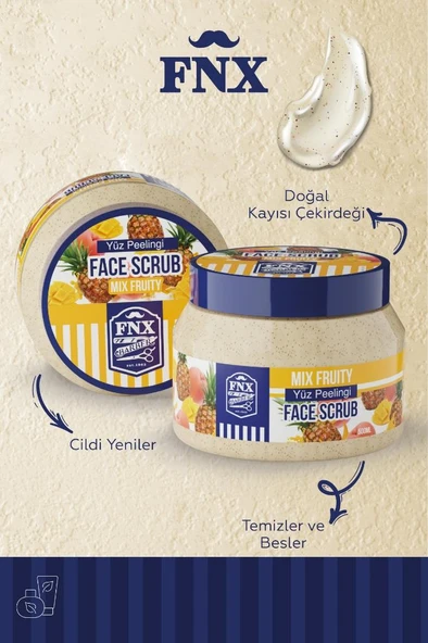 FNX Barber Face Scrub 500 Ml Karışık Meyve - 2