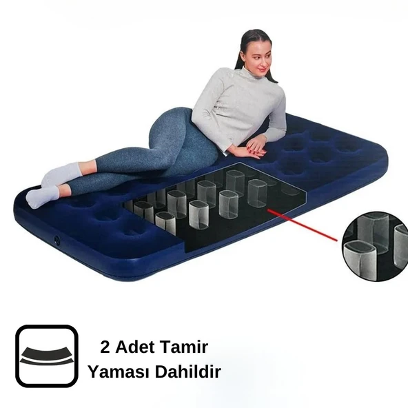 Madfox Tritech Luftbett Single Tek Kişilik Şişme Yatak - 4