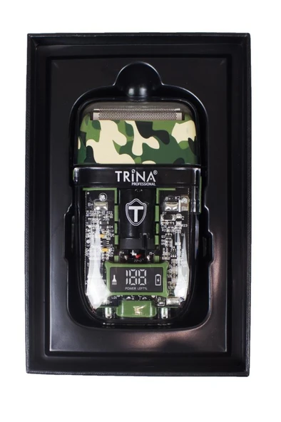 Trina Saç ve Sakal Makinesi Kamuflaj Desenli - 3